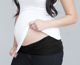 Black Maternity Band - large