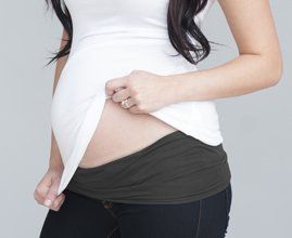 Dark Gray Maternity Band - large