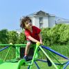 Kids Climbing Dome Jungle Gym - 6 ft Geometric Playground Dome Climber Play Center with 4.6ft Wave Slide, Rust & UV Resistant Steel Supporting 800 LBS