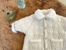 Baby Solid Color Or Plaid Pattern Cartoon Bear Decoration Quilted Warm Coat